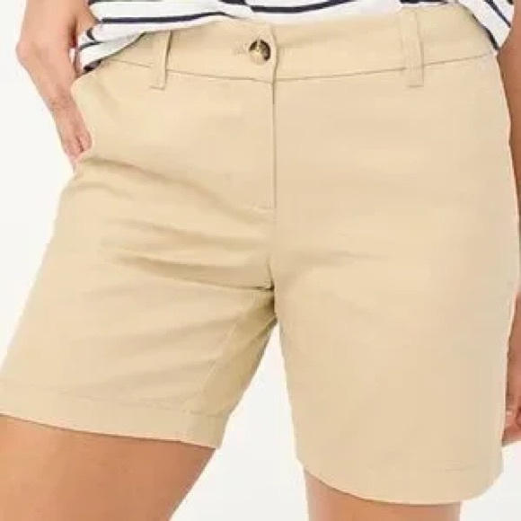J. Crew Women’s 7” Classic Cotton Khaki Chino Short Size 10 - Picture 7 of 7